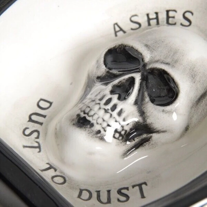 Cendrier Tête de Mort Skull Ashes To Ashes - Dust To Dust