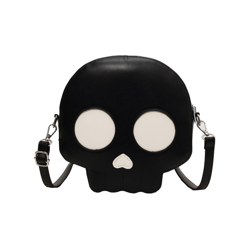 Sac à Main Tête de Mort Petit Crâne Goth Rigolo Noir