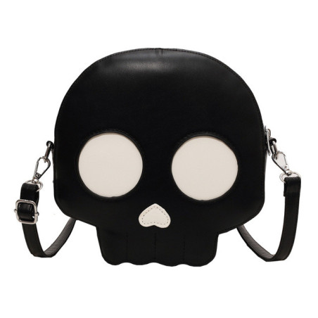 Sac à Main Tête de Mort Petit Crâne Goth Rigolo Noir