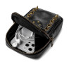 détail poche Sac à Maain Tête de Mort Vintage Crâne Pirate Doré