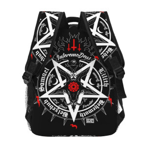 Grand Sac à Dos Gothique Pentagramme et Baphomett