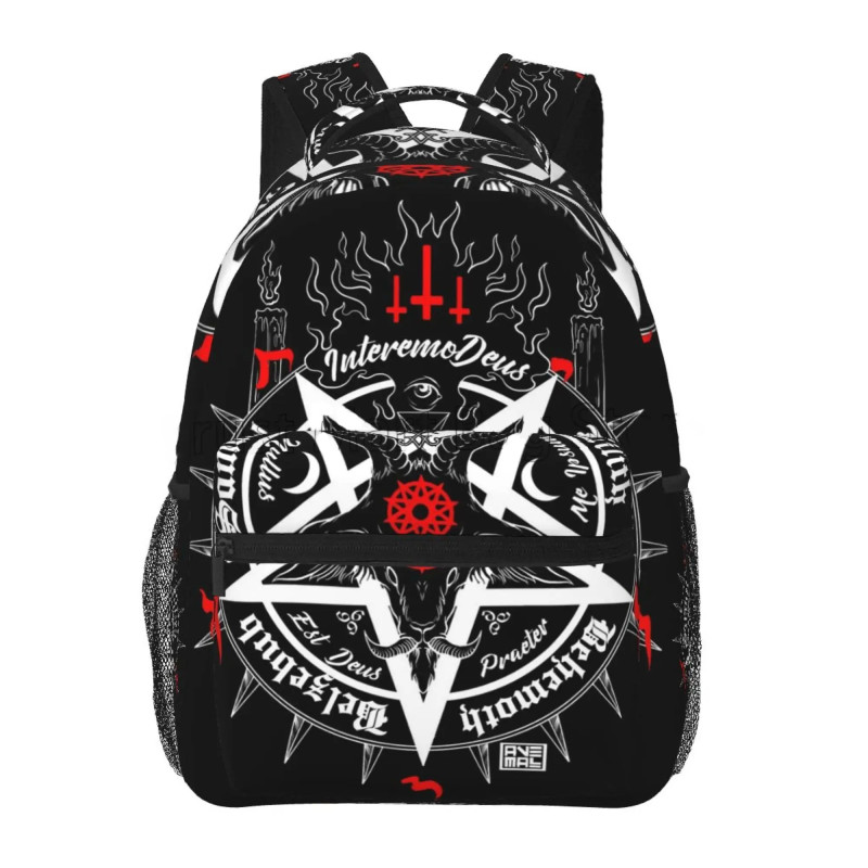 Grand Sac à Dos Gothique Pentagramme et Baphomet