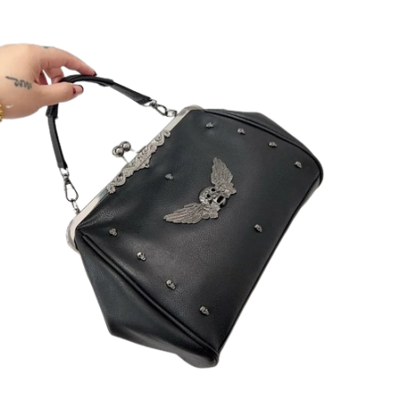 Sac à Main Tête de Mort Grand Crâne Aillé