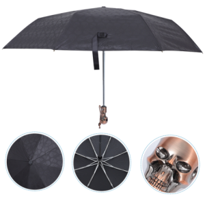 Parapluie Tête de Mort Classique couleur noir