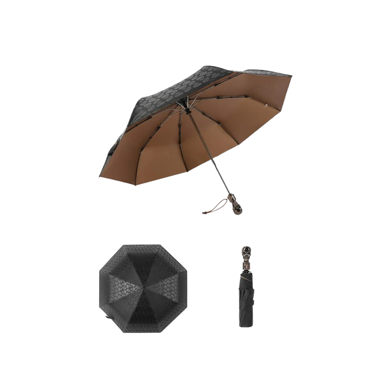 Parapluie Tête de Mort Rétro Impression Multiples Skull