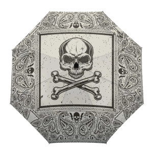 Parapluie Tête de Mort Parapluie Pliable Grand Crâne Pirate