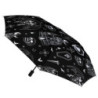 cote Parapluie Tête de Mort Parapluie Pliable Squelettes Inverssés