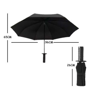 les dimensions Parapluie Samouraï - Parapluie Pliant !