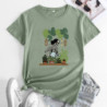 T-shirt Tête de Mort Jardinière Jardin Botanique Vert armee