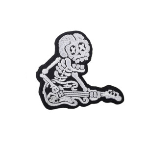 Patch Brodé Squelette Guitariste