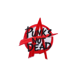 Patch Brodé Punk Rock Anarchie et "Punk's Not Dead"! - Lot de 2!