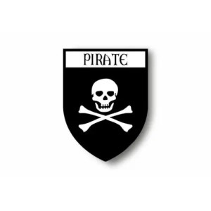 Patch Brodé Tête de Mort Pirates Jolly Rogers - 3 tailles au choix !