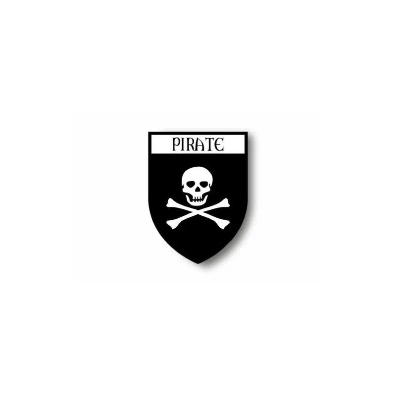 Patch Brodé Tête de Mort Pirates Jolly Rogers - 3 tailles au choix !