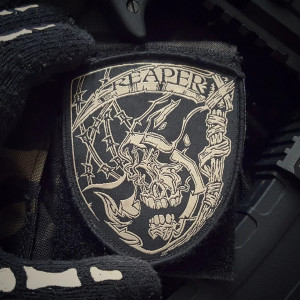 Patch Brodé Tête de Mort Faucheuse de la Mort "The Reaper"