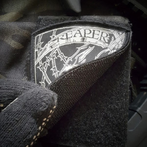 Patch Brodé Tête de Mort Faucheuse de la Mort "The Reaper"