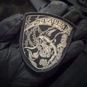 Patch Brodé Tête de Mort Faucheuse de la Mort "The Reaper"