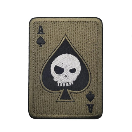 Patch Brodé Tête de Mort Carte de la Mort Model 3