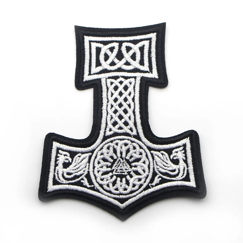 Patch Brodé Viking - Marteau de THOR - 6cm x 8cm