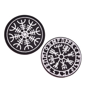 Patch Brodé Viking - Rune Viking - 6cm x 6cm - 2 modèles au choix !