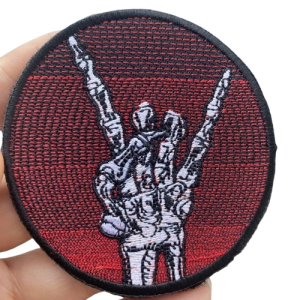 Patch Brodé Heavy Metal Horns - 7cm x 7cm