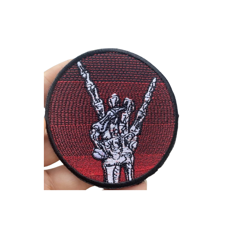 Patch Brodé Heavy Metal Horns - 7cm x 7cm