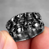 Magnifique Bague Tete de Mort Biker Crânes "la mort est proche"