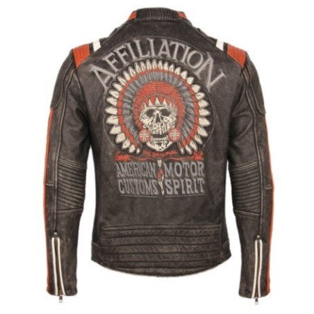 Veste Tête de Mort Motif Crâne Indien