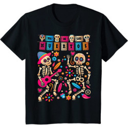 Mangnifique T-Shirt Tête de mort Dia Do Los MUERTOS noir