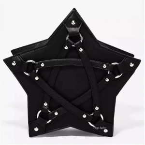 Sac à Main Gothique Punk Goth Pentagramme à bandoulière