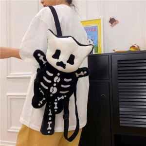 Sac à Main Tête de Mort Squelette Peluche Mignonne