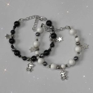 Bracelet Tête de Mort Gothique Chic