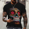 T-shirt Grande Tête Santa Muerte à manches courte et col rond pour homme