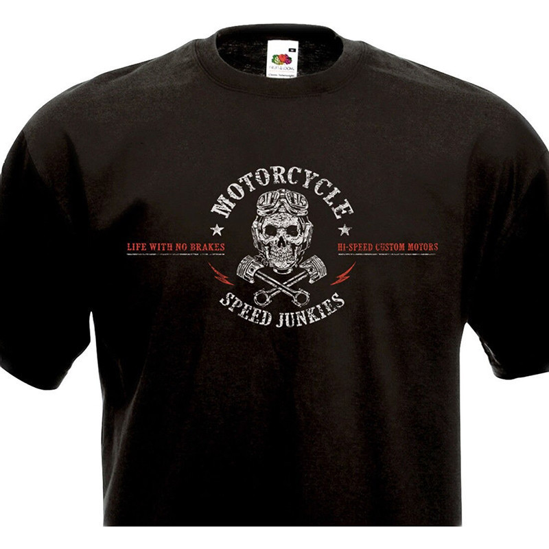 T-shirt Tête de mort Biker Speed Junkies