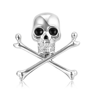 Broche Tête de Mort Pirate Jolly Rogers