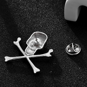 dos Broche Tête de Mort Pirate Jolly Rogers