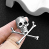 Broche Tête de Mort Pirate Jolly Rogers