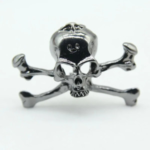 Broche Tête de Mort Punk Rocck Pirate