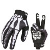 Paire de Gants Tête de Mort Gothique Gants de Motocross