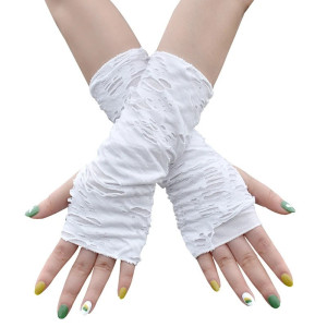 Gants Mitaine Gothique Chic blanc !