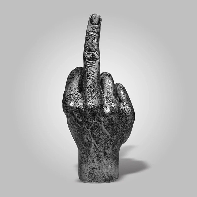 Petite Stratuette en Résine Doigt d'Honneur "Fuck You" - 4 couleurs !