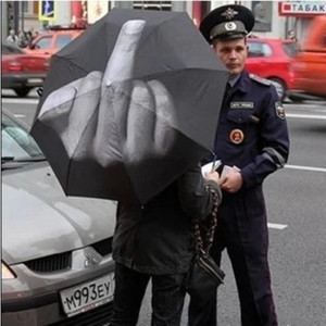 Parapluie Doigt d'HonneEur "Fuck You!"