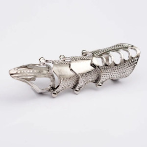 Bague Gothique Bague Armure Gothique Argent