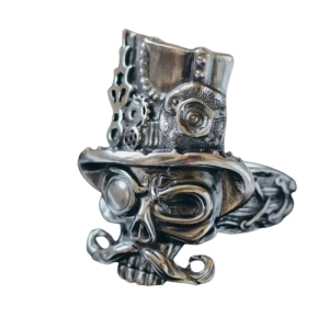 Bague Tête de Mort Crâne SteamPunk