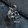 Bague Tête de Mort Crâne Hurlant Cornes du Diable