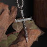 Collier Pendentif Tête de Mort Poignard Crânes épée du Christt