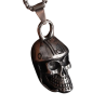 Collier Pendentif Tête de Mort Crâne Motard