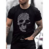 T-shirt Tête de mort Strass pour hommes