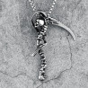 Collier Pendentif Tête de Mort Crâne "Faux de la Mort"