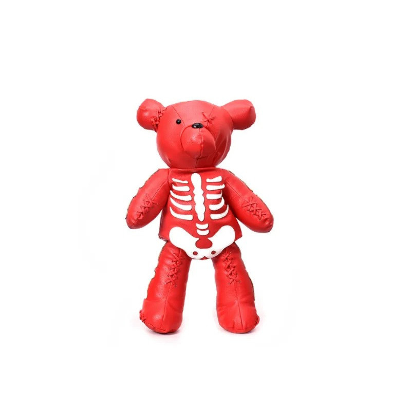 Sac à Main Gothique Design Squelette Nounours Punk Rock rouge