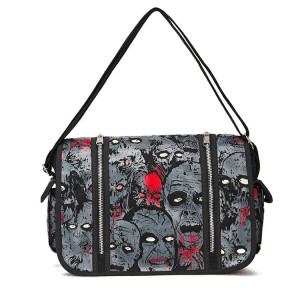 Sac à Main Gothique Amusant Design Montres d'Horreur couleur noir
